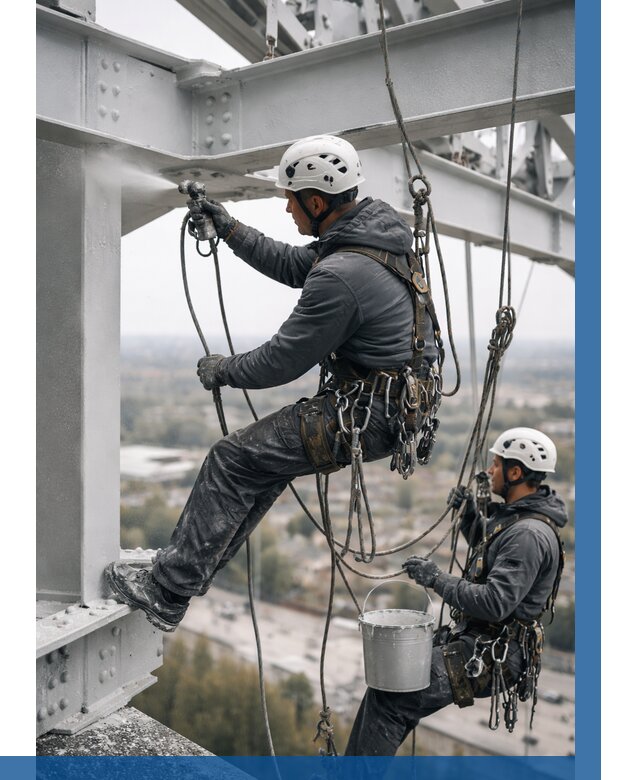 Покраска металлоконструкций на высоте в Ногинске 355 р |ВЫСОТНИК-Нгн