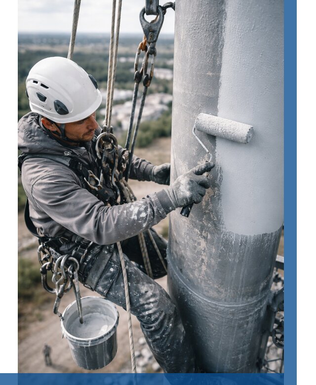 Покраска мачт связи под ключ в Ногинске от 861 р. | ВЫСОТНИК-Нгн