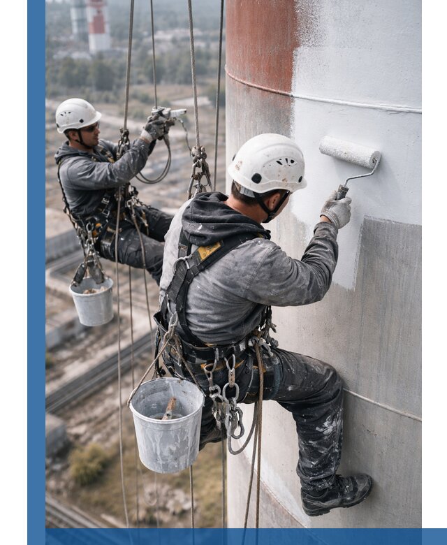 Покраска дымовых труб в Ногинске: антикоррозийная защита и восстановление