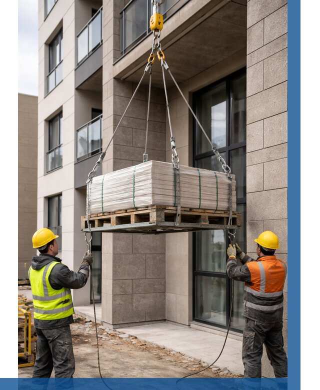 Подъем керамогранита на этаж в Ногинске от 3546 р. | ВЫСОТНИК-Нгн