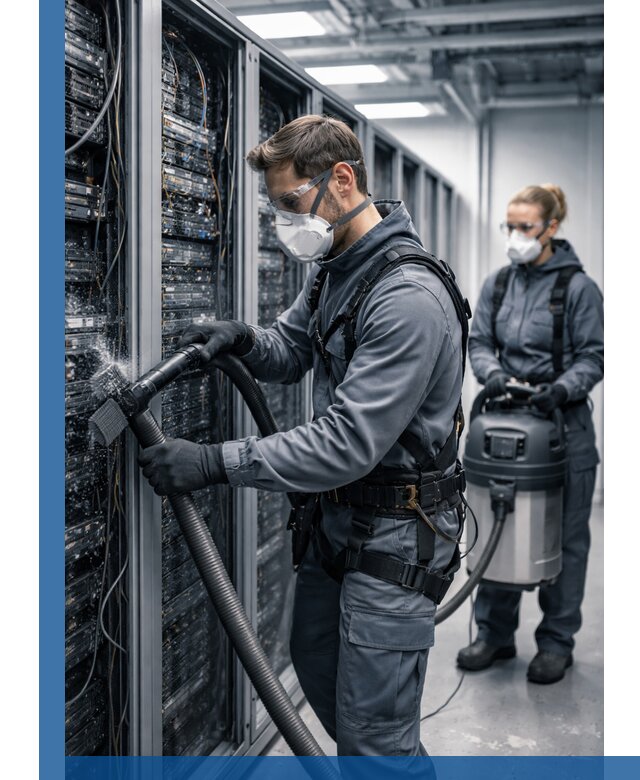 Обеспыливание серверной комнаты в Ногинске, профессиональная очистка