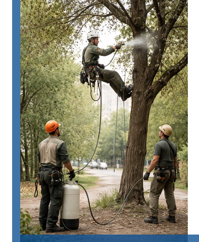 Обработка деревьев от вредителей в Ногинске профессиональная защита