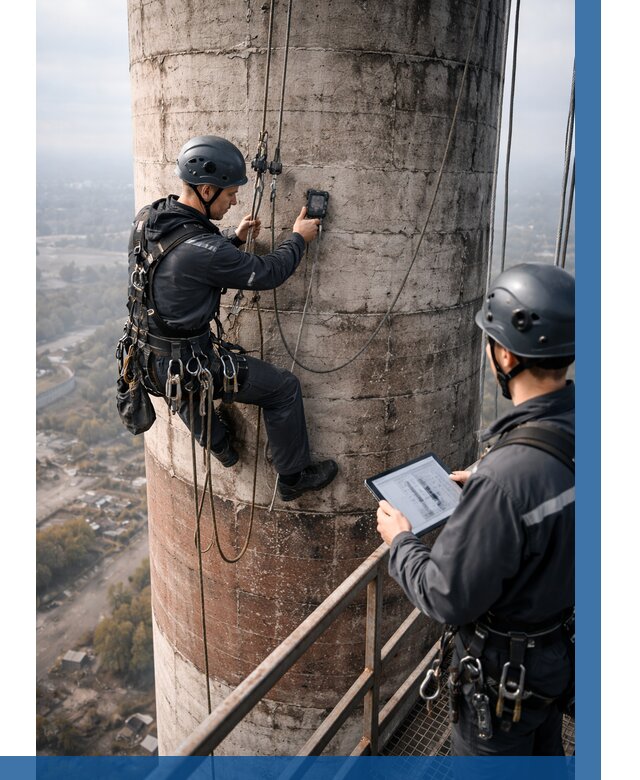 Обследование дымовой трубы в Ногинске от 8105 р. | ВЫСОТНИК-Нгн